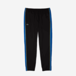 Men Lacoste V0ZN28 Black Blue Yellow AYF Tennis High Neck Jogger Set - Image 7