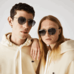 Men Lacoste V0ZN2913 Matte Silver 045 Oval Metal Novak Djokovic Collection Sunglasses