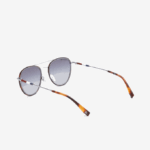 Men Lacoste V0ZN2913 Matte Silver 045 Oval Metal Novak Djokovic Collection Sunglasses - Image 5