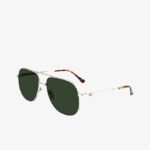 Men Lacoste V0ZN2917 Gold 714 Navigator Metal Signature 101 Sunglasses - Image 2