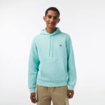 Men Lacoste V0ZN294 Mint LGF Organic Cotton Hooded Sweatshirt