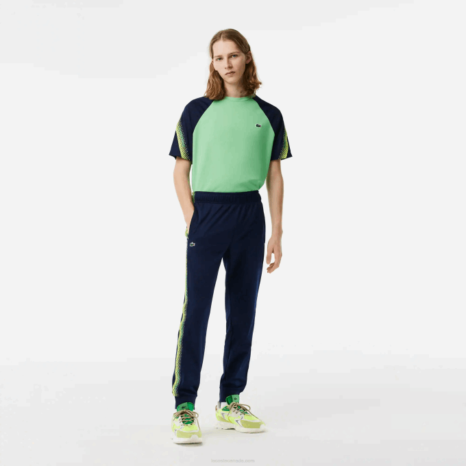Men Lacoste V0ZN305 Navy Blue 166 Tennis Abrasion-Resistant Track Pants - Image 1