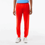 Men Lacoste V0ZN307 Red S5H Tennis Abrasion-Resistant Track Pants - Image 2