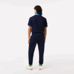 Men Lacoste V0ZN309 Navy Blue 166 Unbrushed Fleece Track Pants - Image 3