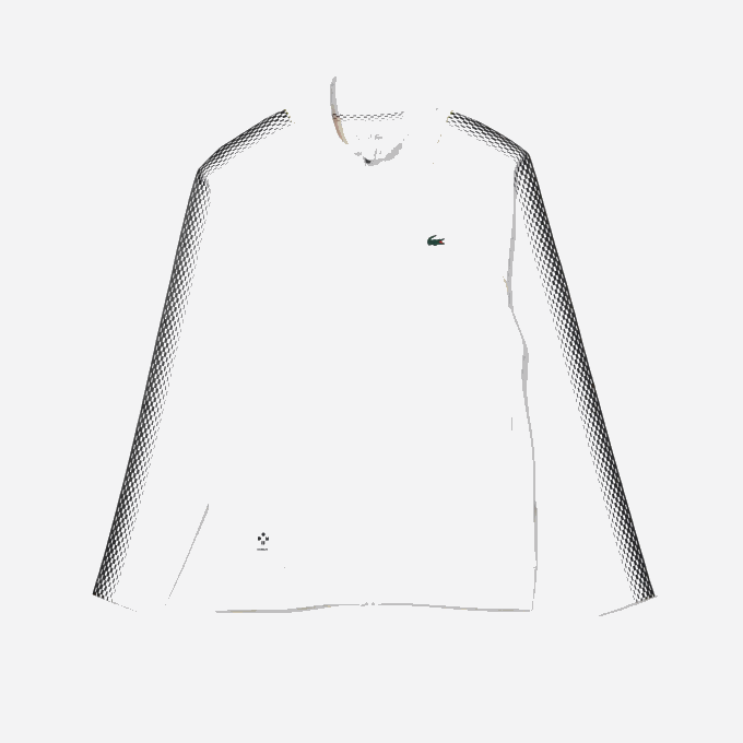 Men Lacoste V0ZN311 White Yellow WUI Tennis x Daniil Medvedev Zipped Sweatshirt - Image 1