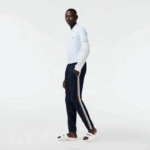 Men Lacoste V0ZN315 Black/White HHW Regular Fit Track Pants