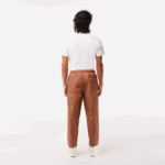 Men Lacoste V0ZN317 Light Brown LFA Monogram Print Track Pants - Image 3