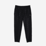 Men Lacoste V0ZN318 Black 031 Monogram Print Track Pants - Image 4