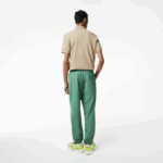 Men Lacoste V0ZN331 Khaki Green KX5 Regular Fit Water-Repellent Trackpants - Image 3