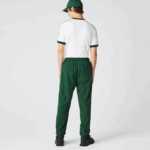 Men Lacoste V0ZN333 Green 132 Regular Fit Water-Repellent Trackpants - Image 3