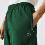 Men Lacoste V0ZN333 Green 132 Regular Fit Water-Repellent Trackpants - Image 6