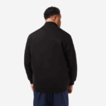 Men Lacoste V0ZN340 Black 031 Regular Fit Zipped Cotton Fleece Sweatshirt - Plus Size - Big - Image 3
