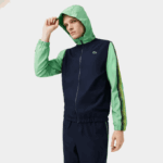 Men Lacoste V0ZN343 Navy Blue Green WTI Tennis Regular Fit Jogger Set - Image 2