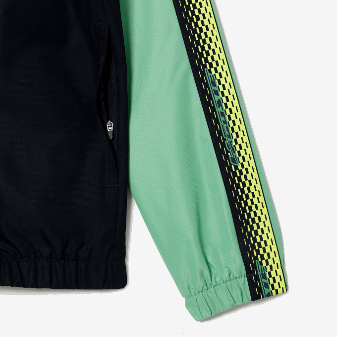 Men Lacoste V0ZN343 Navy Blue Green WTI Tennis Regular Fit Jogger Set - Image 9