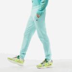 Men Lacoste V0ZN345 Mint LGF Tapered Fit Fleece Trackpants - Image 2