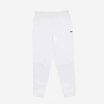 Men Lacoste V0ZN346 White 001 Tapered Fit Fleece Trackpants