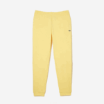 Men Lacoste V0ZN349 Yellow 107 Tapered Fit Fleece Trackpants - Image 4