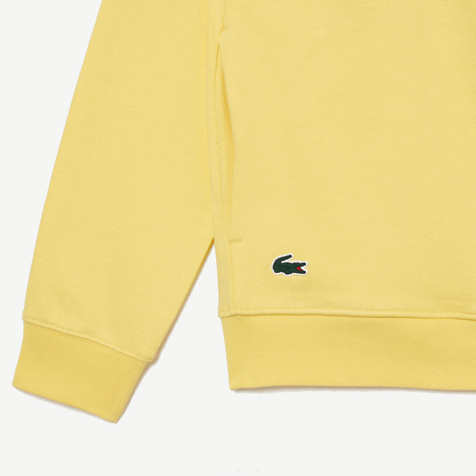 Men Lacoste V0ZN355 Yellow 107 Sport Miami Open Edition Hoodie - Image 5