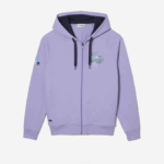 Men Lacoste V0ZN356 Purple 3K0 Sport Miami Open Edition Hoodie - Image 4