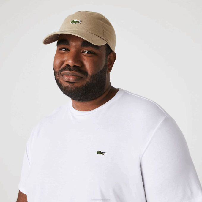 Men Lacoste V0ZN36 White 001 Crew Neck Pima Cotton Jersey T-Shirt - Image 8
