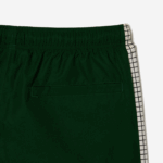 Men Lacoste V0ZN372 Green White PQK Tennis Print Track Pants - Image 2