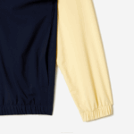 Men Lacoste V0ZN375 Navy Blue Yellow WIM SPORT Roland Garros Edition Zip Sweatshirt - Image 3