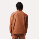 Men Lacoste V0ZN378 Light Brown LFA Monogram Print Track Jacket - Image 3