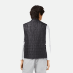 Men Lacoste V0ZN384 Grey Black WIX SPORT Padded Reversible Vest - Image 3