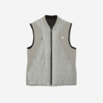 Men Lacoste V0ZN384 Grey Black WIX SPORT Padded Reversible Vest - Image 4