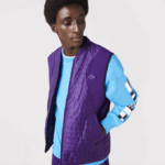 Men Lacoste V0ZN386 Purple Navy Blue SE3 SPORT Padded Reversible Vest - Image 4