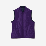 Men Lacoste V0ZN386 Purple Navy Blue SE3 SPORT Padded Reversible Vest - Image 5