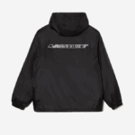 Men Lacoste V0ZN389 Black C31 Cropped Quilted Hooded Jacket - Image 5