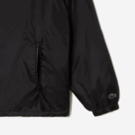 Men Lacoste V0ZN389 Black C31 Cropped Quilted Hooded Jacket - Image 7