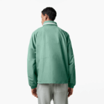 Men Lacoste V0ZN390 Khaki Green KX5 Removable Hood Water-Repellent Jacket - Image 3