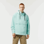 Men Lacoste V0ZN393 Mint LGF Cropped Pull On Hooded Jacket