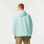 Men Lacoste V0ZN393 Mint LGF Cropped Pull On Hooded Jacket - Image 3