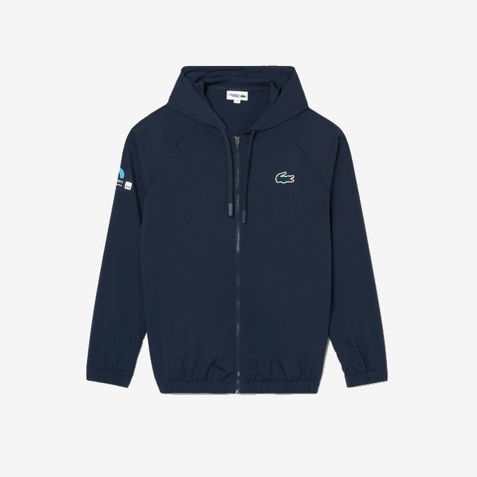Men Lacoste V0ZN395 Blue KXE Sport Miami Open Edition Jacket - Image 4
