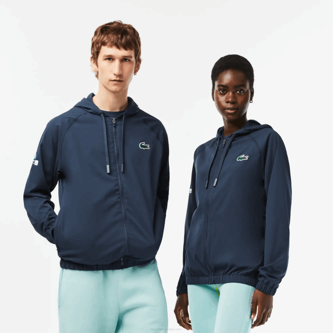 Men Lacoste V0ZN395 Blue KXE Sport Miami Open Edition Jacket - Image 1