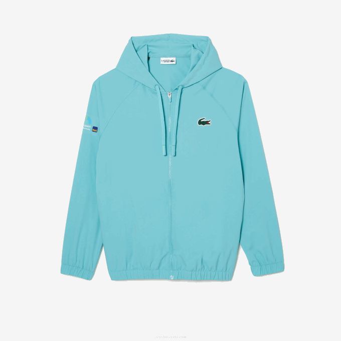 Men Lacoste V0ZN396 Mint BVG Sport Miami Open Edition Jacket - Image 4