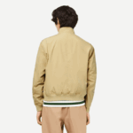 Men Lacoste V0ZN404 Beige KU4 Water-Repellent Light Twill Jacket - Image 3