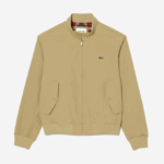 Men Lacoste V0ZN404 Beige KU4 Water-Repellent Light Twill Jacket - Image 4