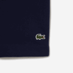 Men Lacoste V0ZN417 Navy Blue 166 Organic Brushed Cotton Fleece Shorts - Image 6