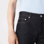 Men Lacoste V0ZN420 Blue ML4 Slim Fit Stretch Cotton Denim Pants - Image 7