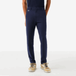 Men Lacoste V0ZN422 Navy Blue 166 SPORT Stretch Golf Chinos - Image 2