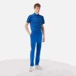 Men Lacoste V0ZN423 Blue KXB SPORT Stretch Golf Chinos