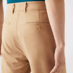 Men Lacoste V0ZN424 Beige 02S SPORT Stretch Golf Chinos - Image 6