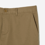 Men Lacoste V0ZN431 Beige CB8 Slim Fit Stretch Cotton Bermuda Shorts - Image 5