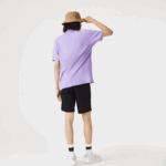 Men Lacoste V0ZN432 Black 031 Slim Fit Stretch Cotton Bermuda Shorts - Image 3