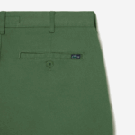 Men Lacoste V0ZN433 Khaki Green KX5 Slim Fit Stretch Cotton Bermuda Shorts - Image 6
