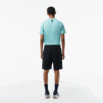 Men Lacoste V0ZN435 Black 031 Regular Fit Stretch Organic Cotton Bermuda Shorts - Image 3